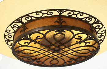 TAKPLAFOND, art decostil, 1900-talets första hälft. Diam 80.