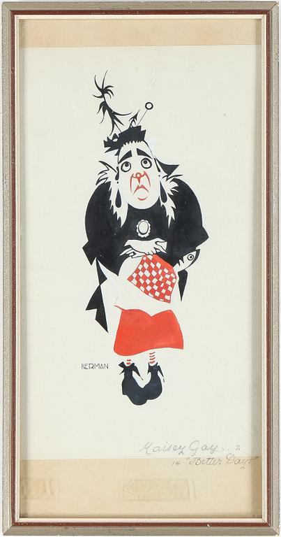 EINAR NERMAN, blandteknik, signerad.