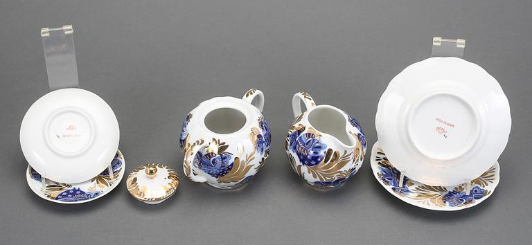 KAFFESERVIS, 26 delar, porslin, Lomonosov, Sovjetryssland, 1970-tal.