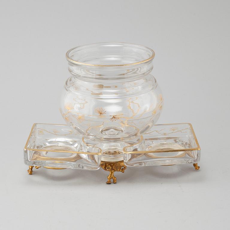 A table set in three pcs by Baccarat from the turn of the century 1900.