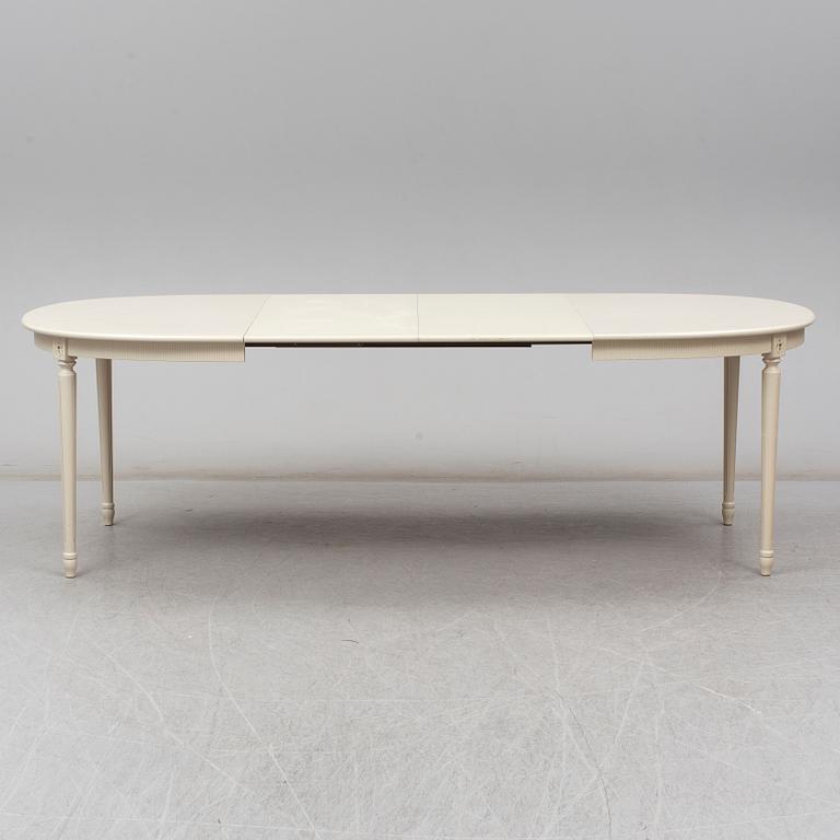 A second half of the 20th century Gustavian style dining table.