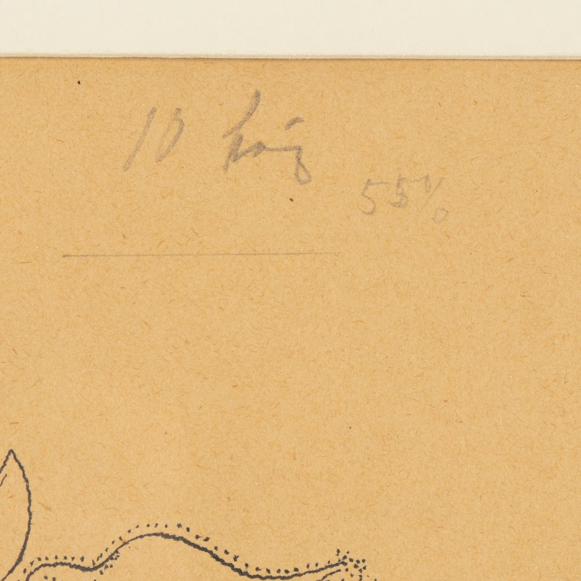 Isaac Grünewald, tusch på papper, signerad.