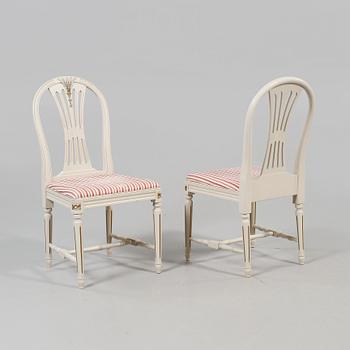 MATSALSGRUPP, 5 delar, gustaviansk stil, 1900-talets andra hälft.