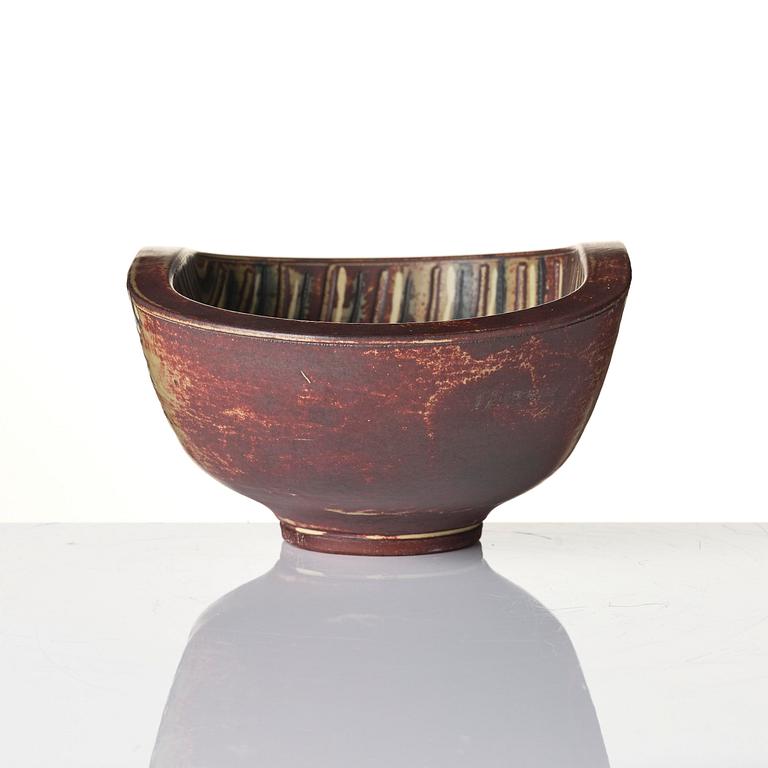 Wilhelm Kåge, a "Farsta" stoneware bowl, Gustavsberg Studio 1950s.