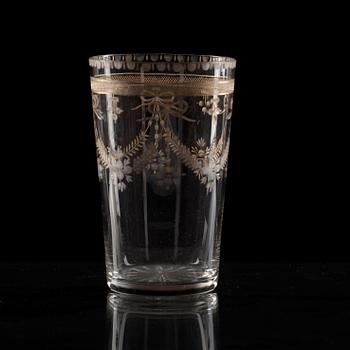 GLAS, sex stycken. Sverige, sengustavianska, omkring år 1800.