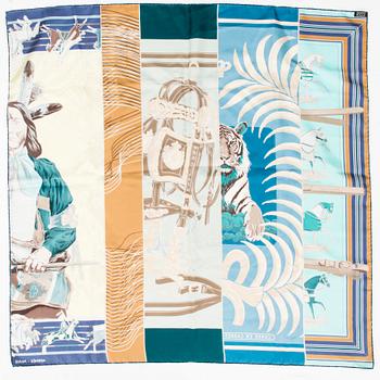 HERMÈS Two Silk Scarves.