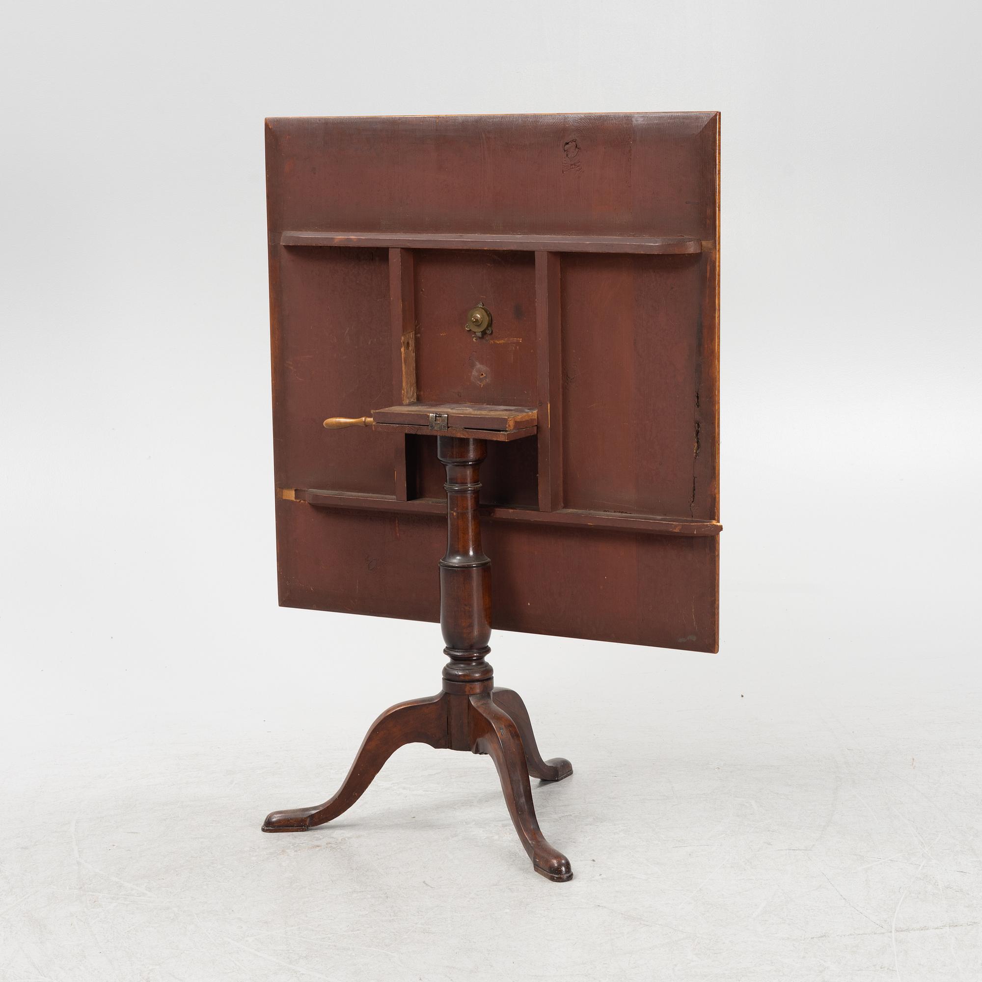Fällbord, 1800-talets början.