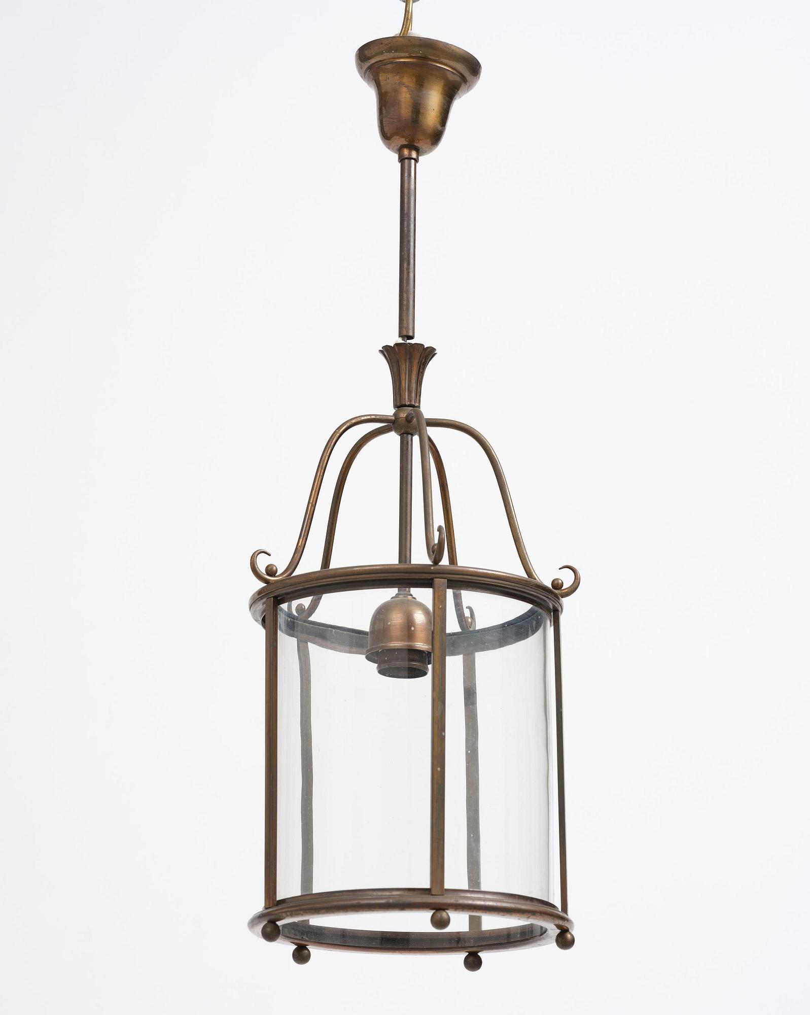 Harald Notini, a ceiling lamp model "6051", Arvid Böhlmarks Lampfabrik, Stockholm, 1920s-30s.