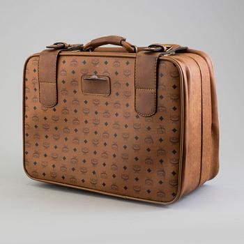 An MCM suitcase.