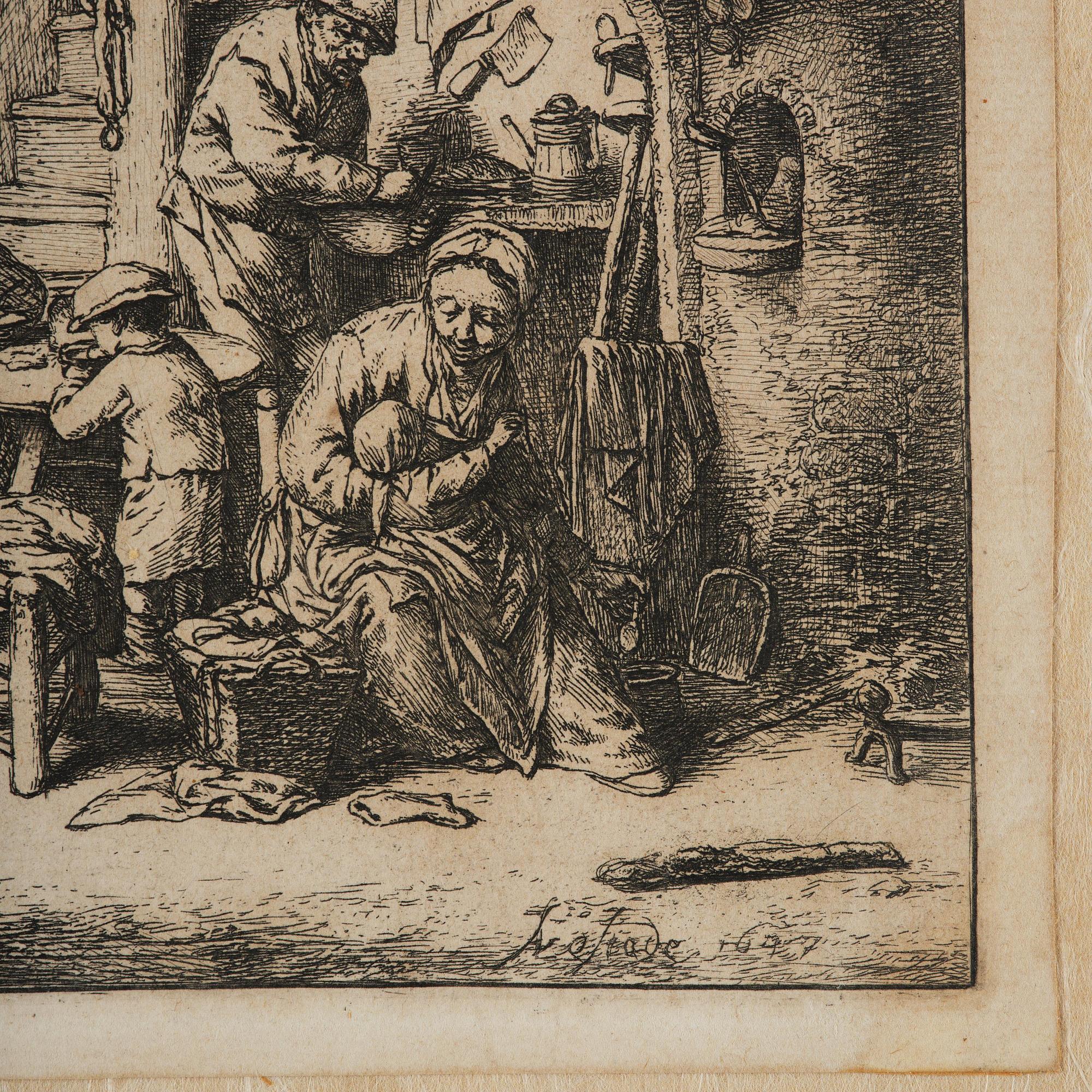 Isaac van Ostade, "Die Familie" (The Family).