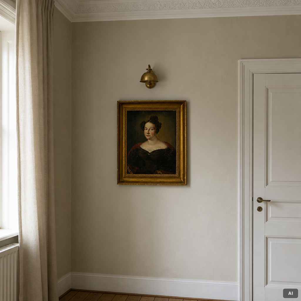 Carl Peter Lehmann, "Eva Karolina Angerstein" (1813-1884) (née Leander).