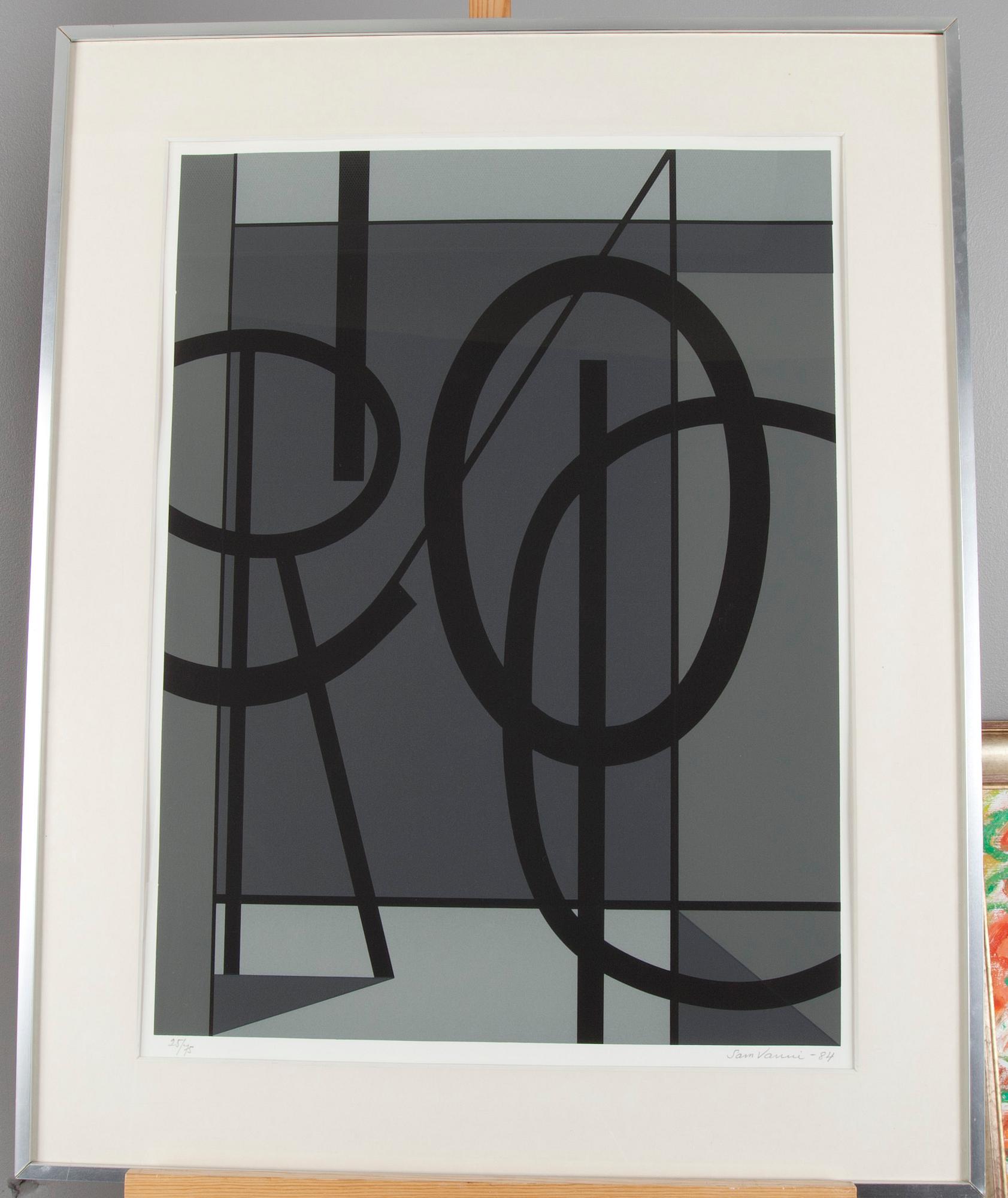 SAM VANNI, serigrafi, signerad och daterad -84, numrerad 25/75.