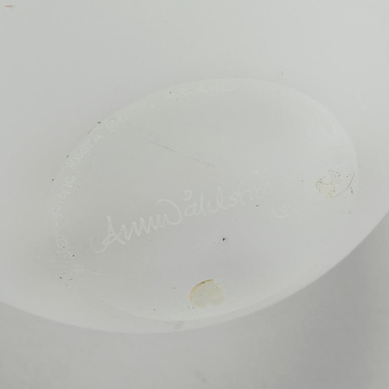 ANN WÅHLSTRÖM, vas, glas, Kosta Boda, signerad och numrerad 1/10.