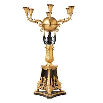 1284. An Empire 19th century six-light candelabra.