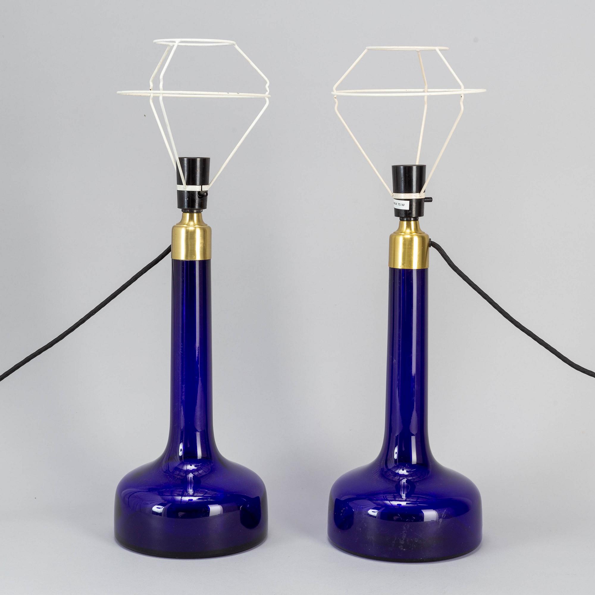 BIILMANN-PETERSEN, two '343' table lamps for Le Klint.