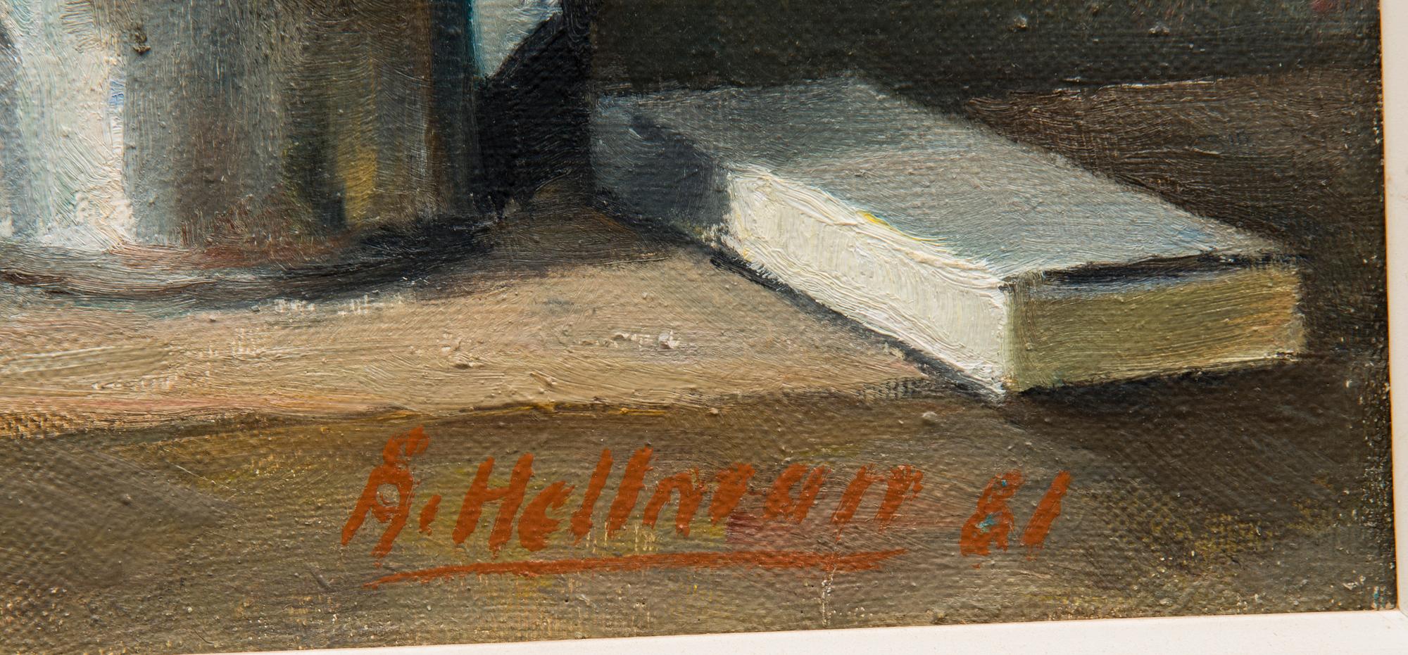 ÅKE HELLMAN, olja på duk, signerad och daterad 81.