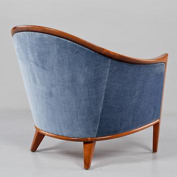 SOFFA SAMT FÅTÖLJ, Bertil Fridhagen för Bröderna Andersson, brickmärkta, 1960/1970-tal.