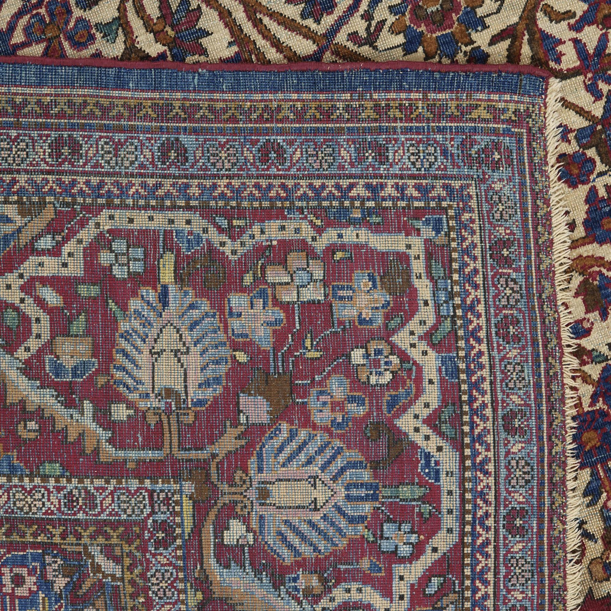 A CARPET, a semi-antique silk Kashan, ca 198,5 x 137 cm.