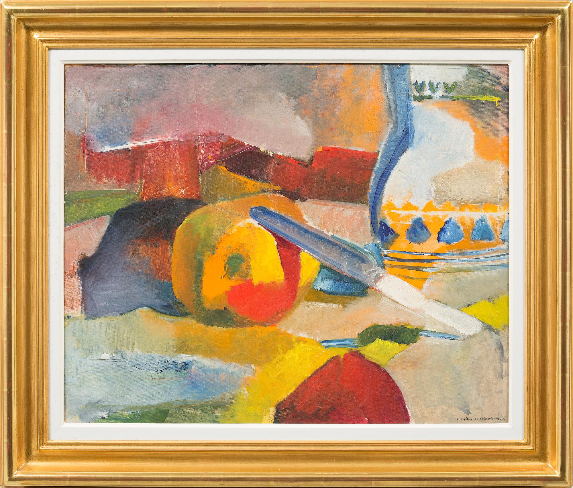 oil on canvas, signed and dated 1954.