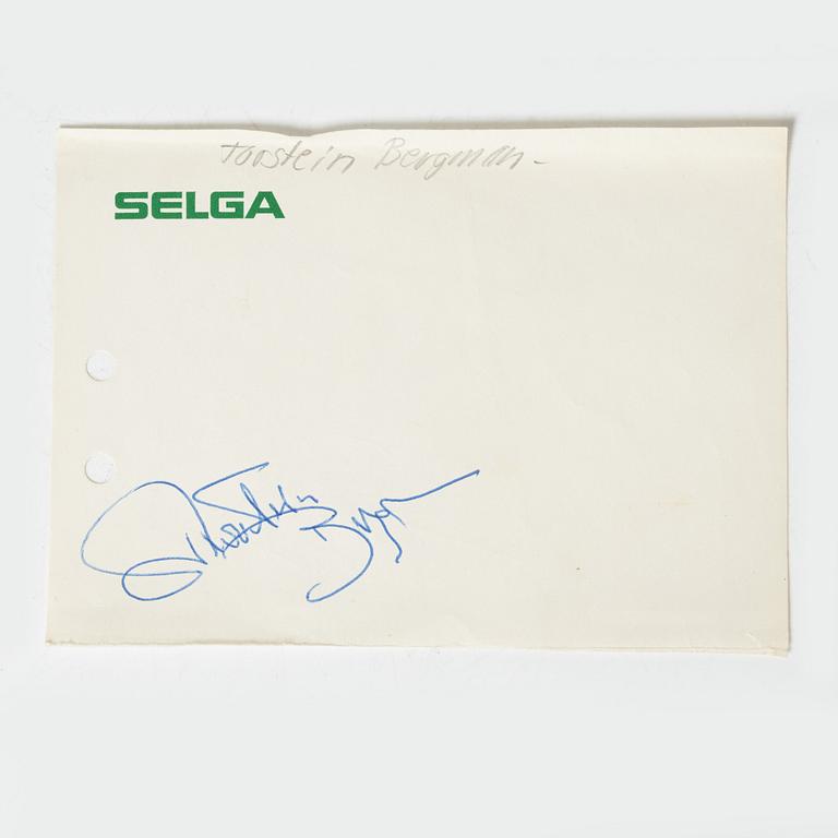 Autographs, "Abba", Folkets Park, Borlänge, 1973.