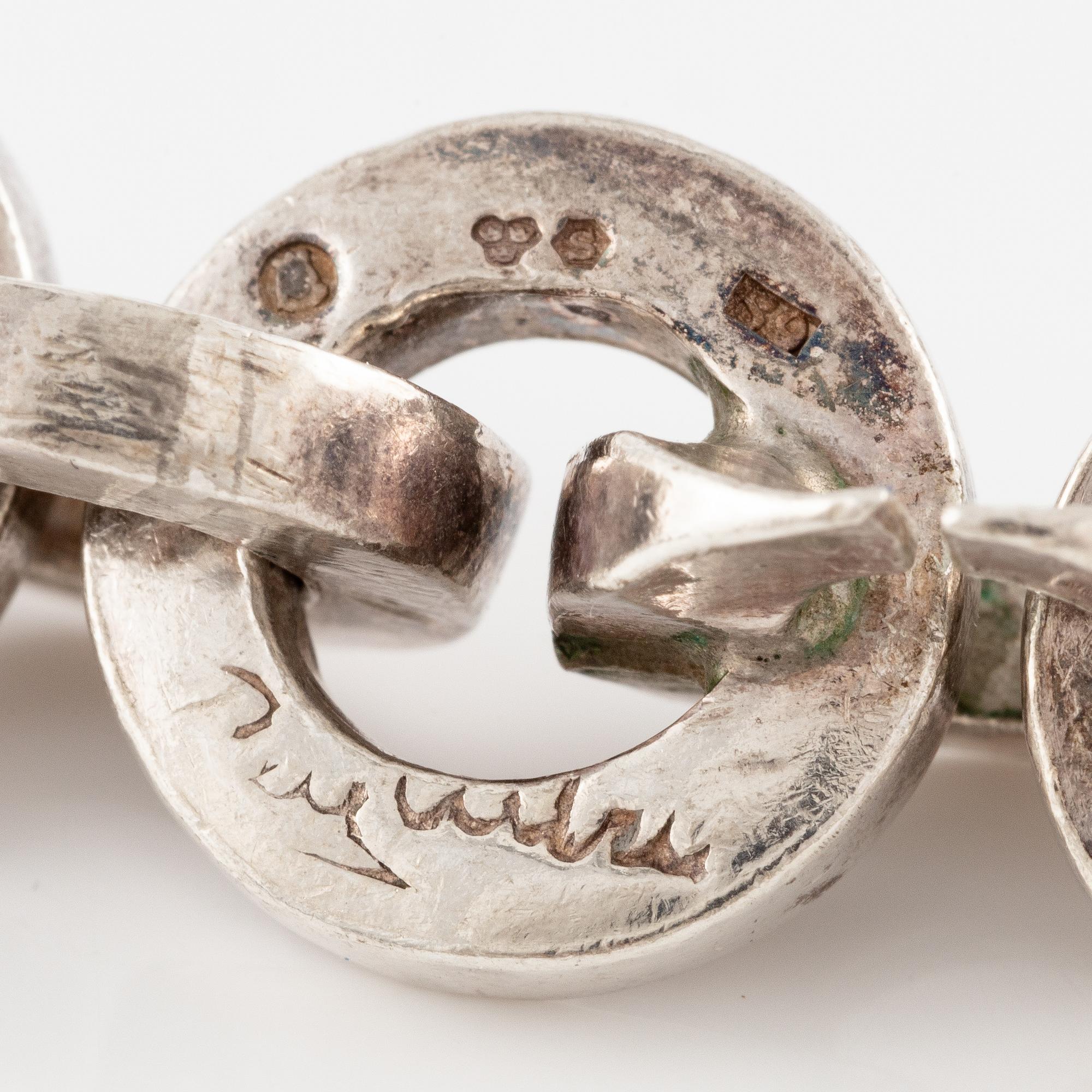 Rey Urban, necklace, silver, Stockholm 1969.