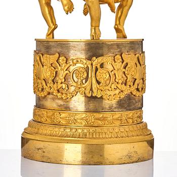 An Empire gilt bronze centerpiece, early 19th century.