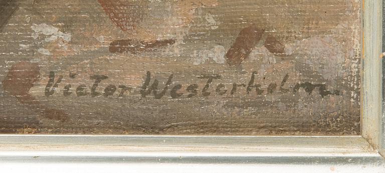 Victor Westerholm, oil on canvas, signed.