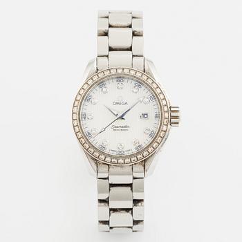 Omega, Seamaster, Aqua Terra 150M, "Diamond Dial", wristwatch, 30 mm.