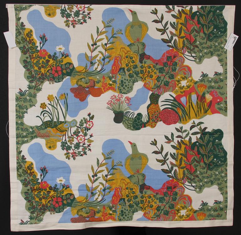 HISSGARDIN, linne, "Anakreon", Josef Frank, Svenskt Tenn. Ca 130x130.