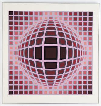 Victor Vasarely, silkscreen in colours, signed 152/275.