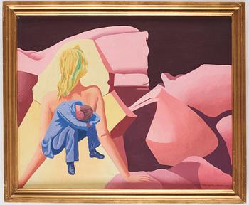 Vilhelm Bjerke-Petersen, Surrealist composition with man and woman.