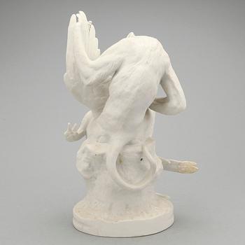 SKULPTUR, parian, efter Joseph Victor Chemin. Signerad.