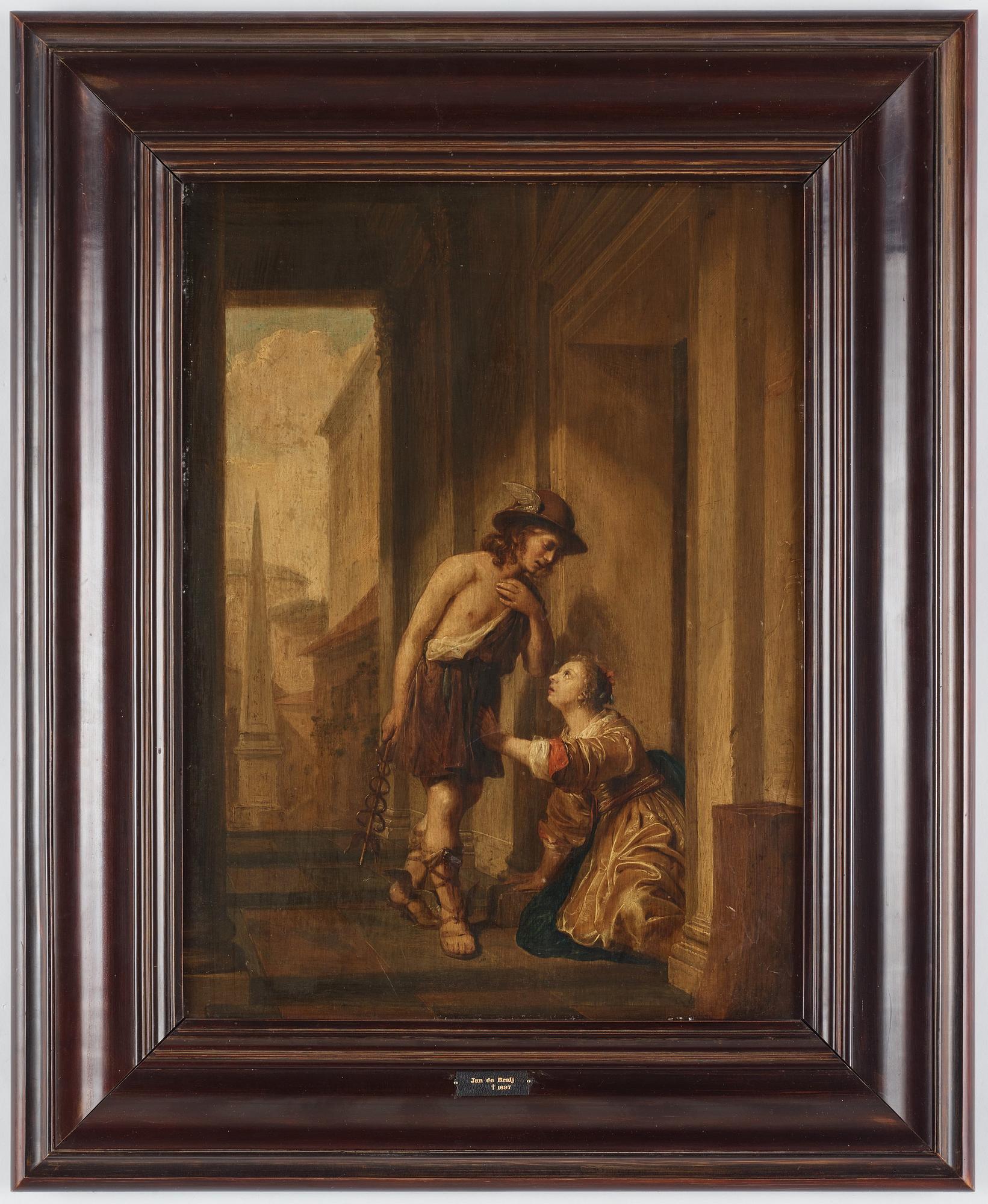 Jan de Bray (de Braij), Mercury and Aglauros at the door of Herse's chamber.