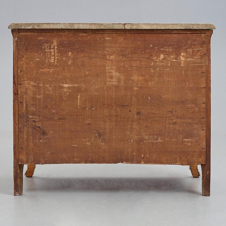 A Swedish Rococo commode attributed to Johan Henrik Reimers (master in  Stockholm 1754-1773).