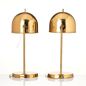 Eje Ahlgren, bordslampor, ett par, modell "B-075", Bergboms, Malmö, 1960-70-tal.