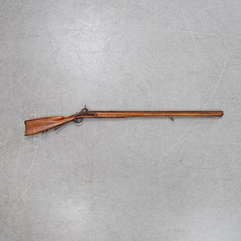 A percussion snap lock rifle, 19th Century.