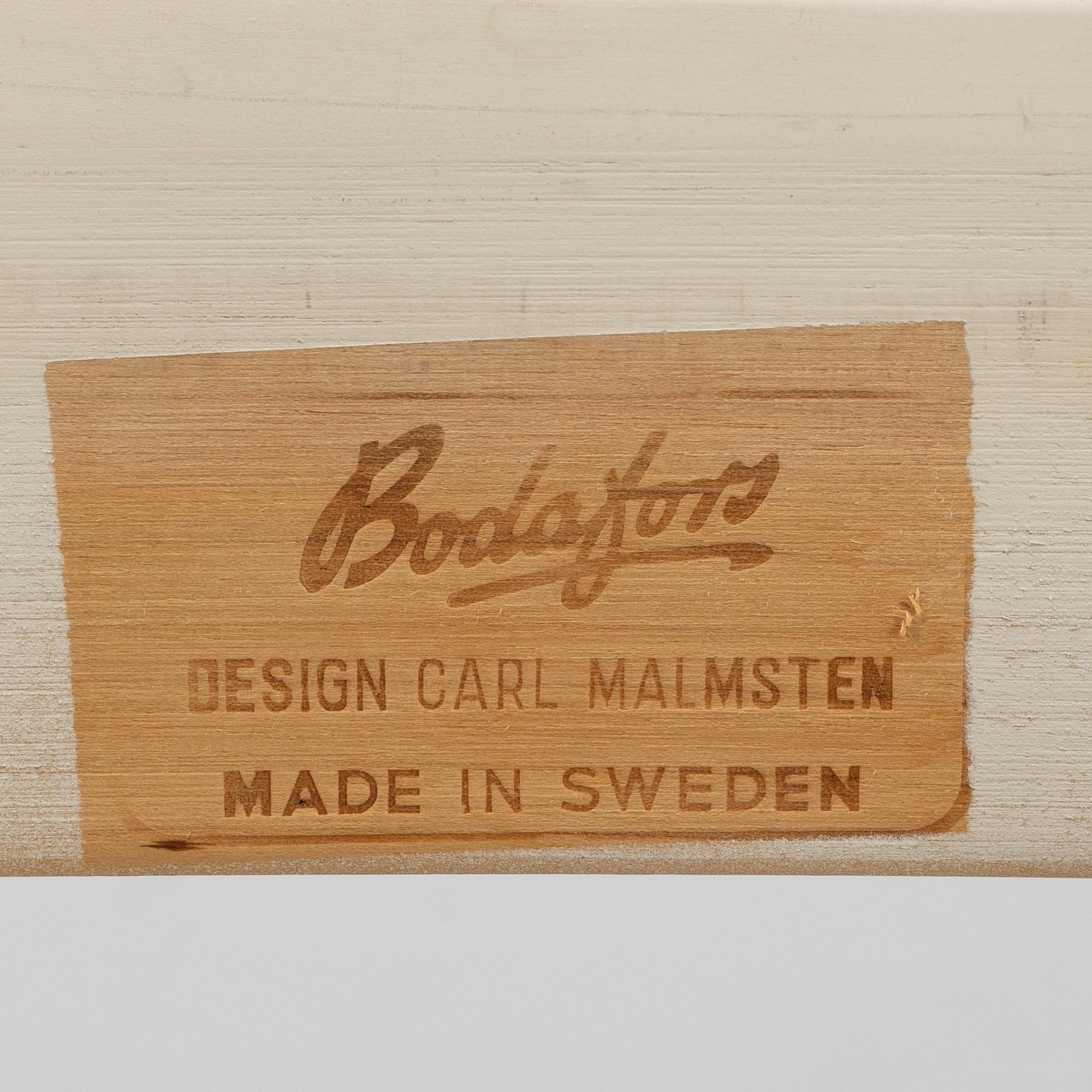 Carl Malmsten, matbord med 4 stolar och 2 karmstolar, "Herrgården", Bodafors, 1960-tal.