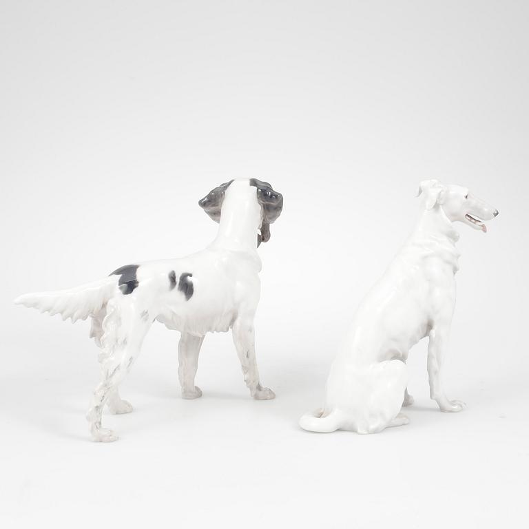 FIGURINER, 2 st, porslin, Bing & Gröndahl.