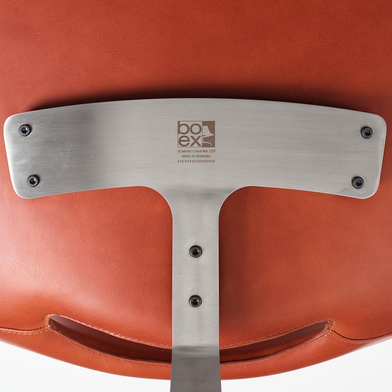 Preben Fabricius & Jørgen Kastholm, a "Scimitar" easy chair, Bo-Ex, Denmark.