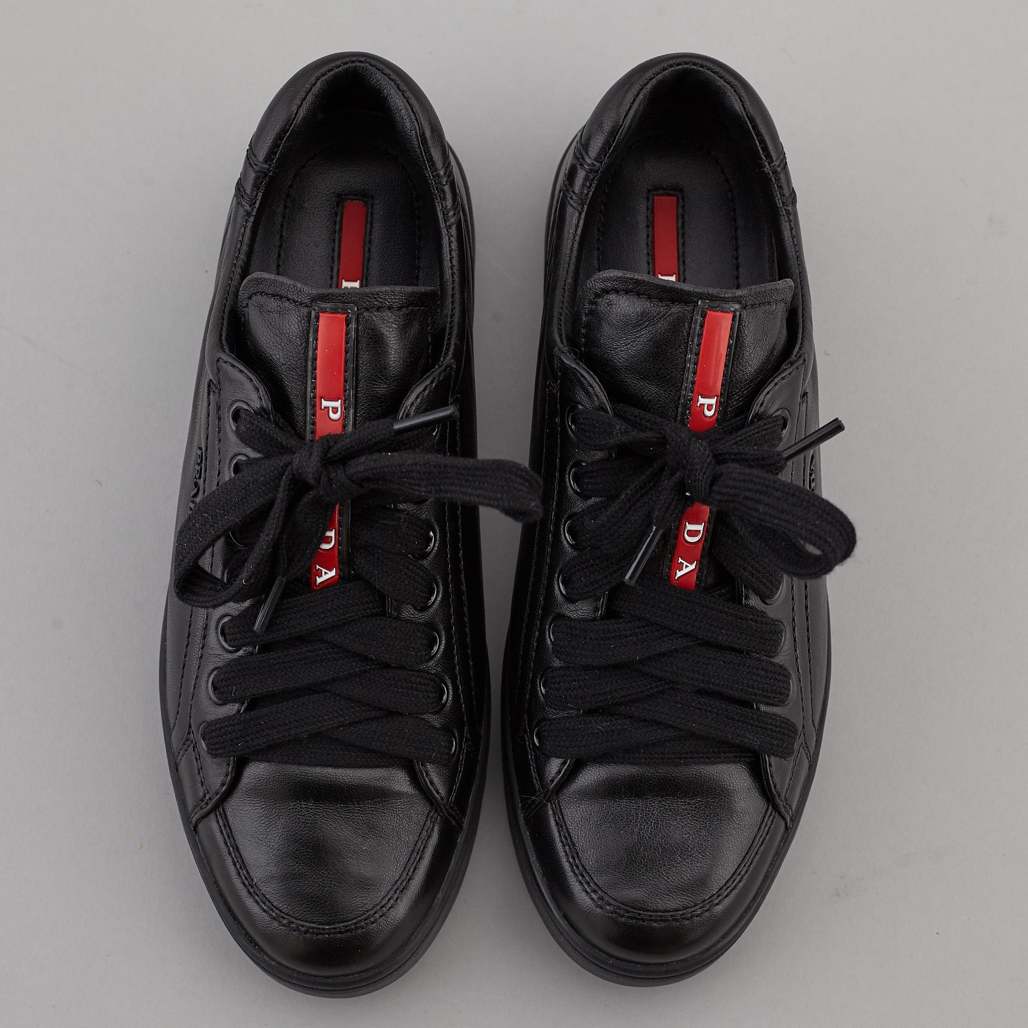 PRADA, sneakers, två par, storlek 35,5.