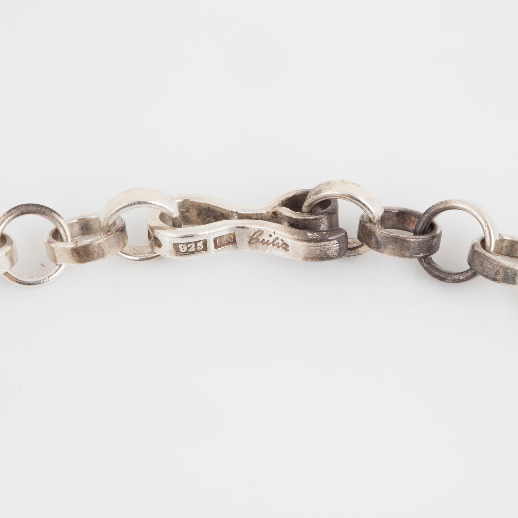 CECILIA JOHANSSON a rock crystal necklace.