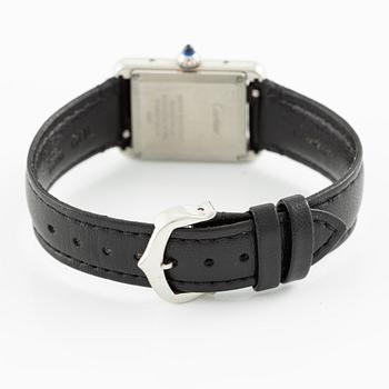 Cartier, Tank Must, "SolarBeat", wristwatch, 29.5 x 22 mm.