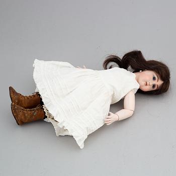 A Jullien Jeune bisque head doll.