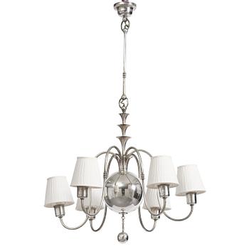 374. Elis Bergh, a Swedish Grace ceiling lamp, C.G. Hallberg, Stockholm, 1920s.