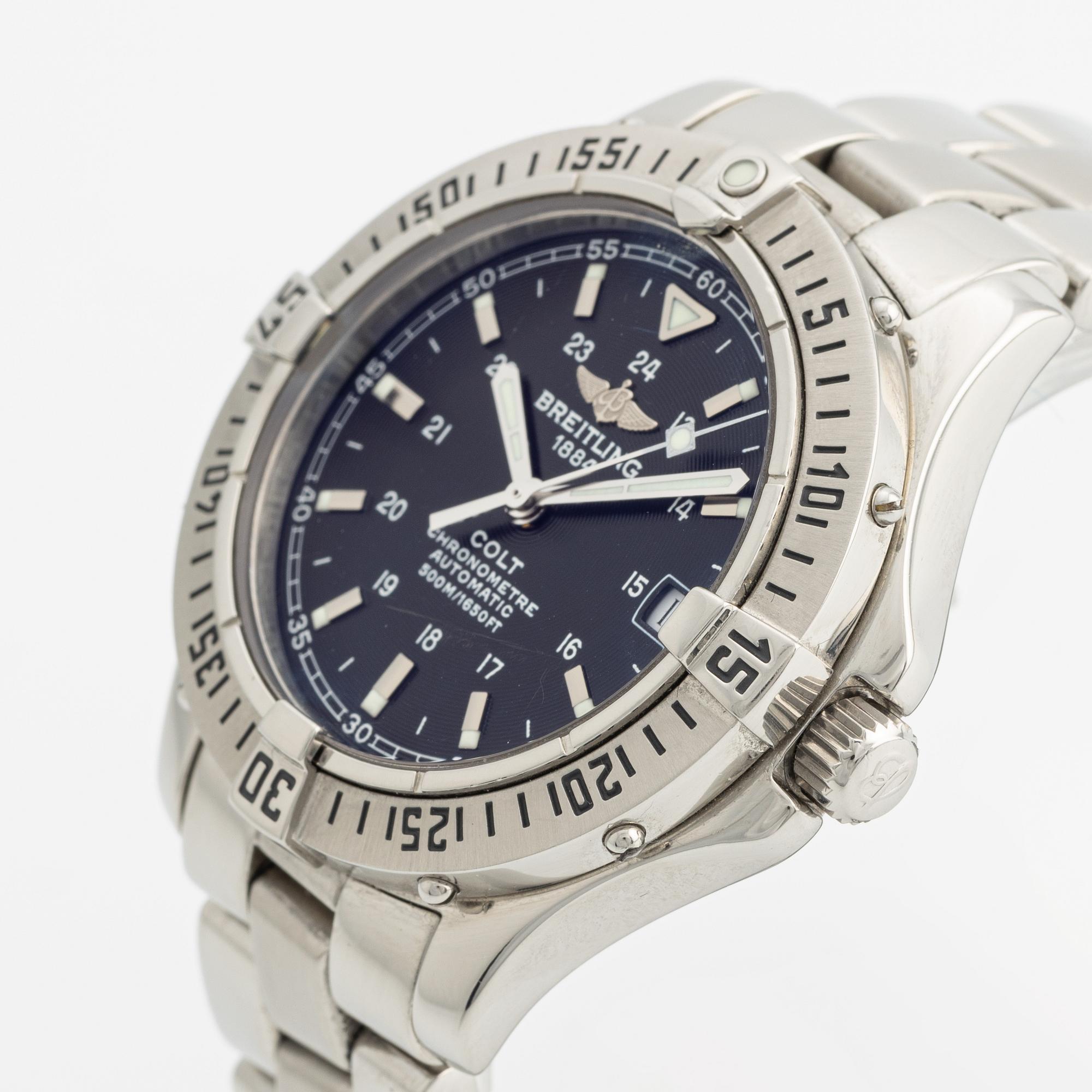 Breitling Colt Automatic wristwatch 38 mm. Bukowskis