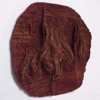 Magdalena Abakanowicz, a tapestry, "Bordeaux", flat weave, ca 125 x 107 cm, signed and dated 1969 verso.