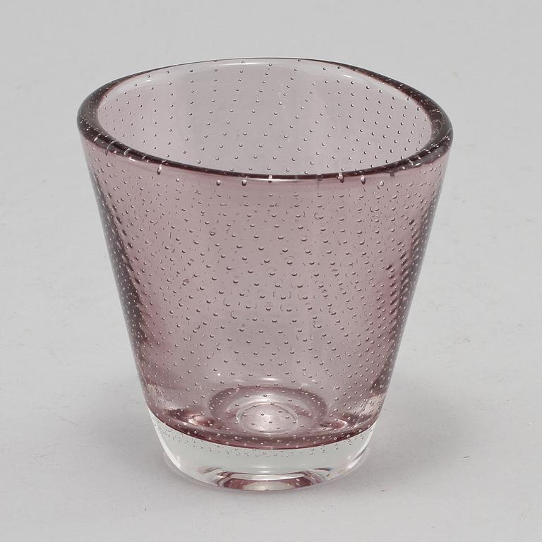 SKÅL, glas, Gunnel Nyman, Nuutajärvi Notsjö, omkring 1900-talets mitt.