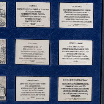 A group of twelve 'Svenska slott' silver plaques, Sporrong, Sweden, 1976.