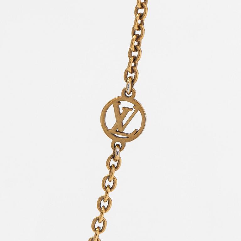 Louis Vuitton, "Essential V Perle" halsband.
