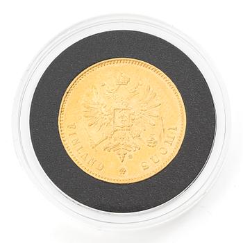 Guldmynt, Storhertigdömet Finland, Nikolaj II, 20 Markka 1912.